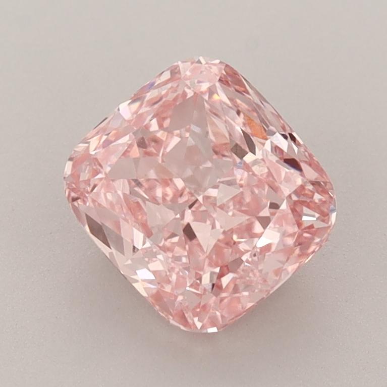 1.56 Ct. Fancy Vivid  Pink Cushion Lab Grown Diamond