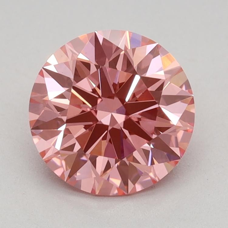 1.02 Ct. Fancy Vivid Pink Round Lab Grown Diamond