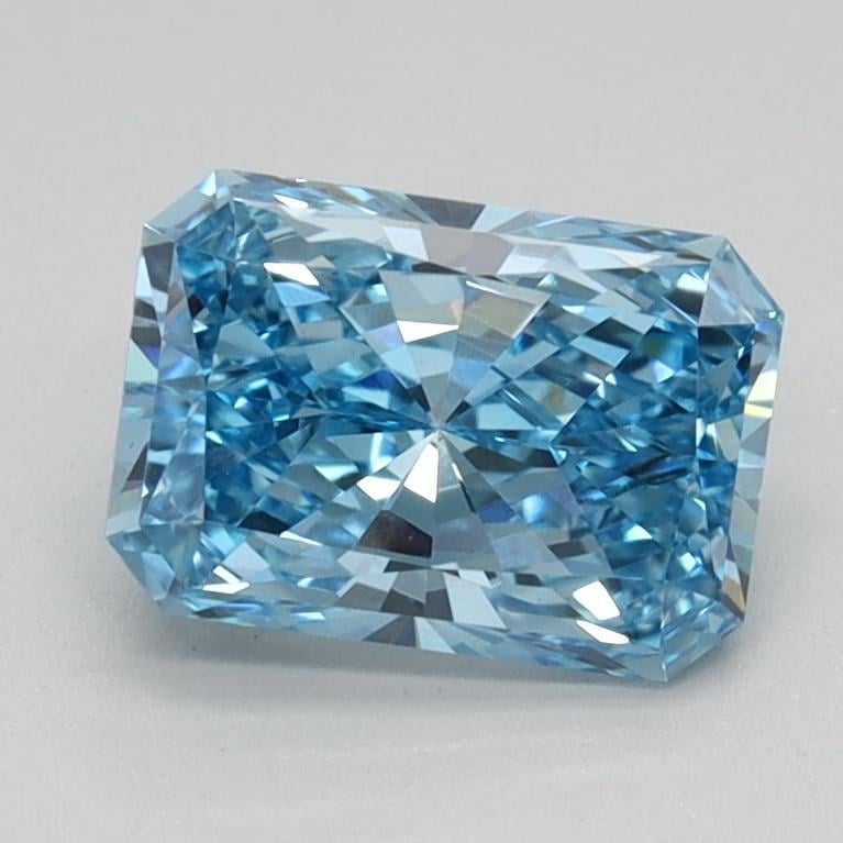 1.05 Ct. Fancy Vivid Blue Radiant Lab Grown Diamond