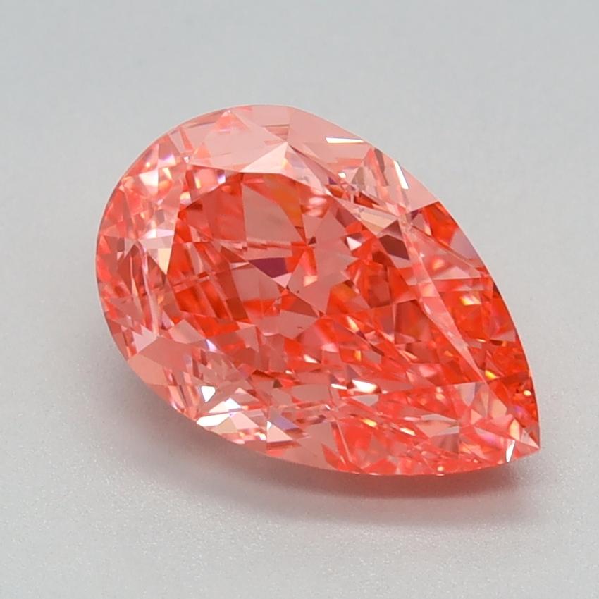 1.53 Ct. Fancy Vivid  Pink Pear Lab Grown Diamond