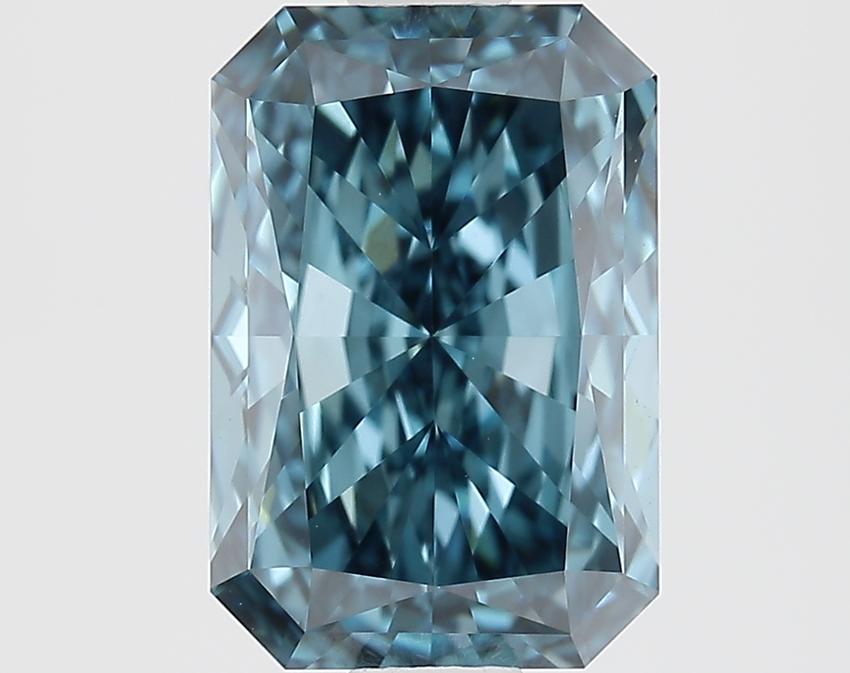 1.53 Ct. Fancy Vivid Blue Radiant Lab Grown Diamond