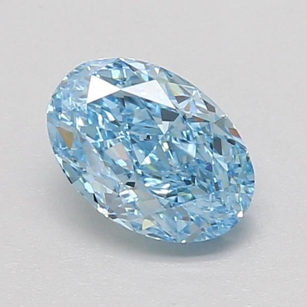 1.07 Ct. Fancy Vivid Blue Oval Lab Grown Diamond