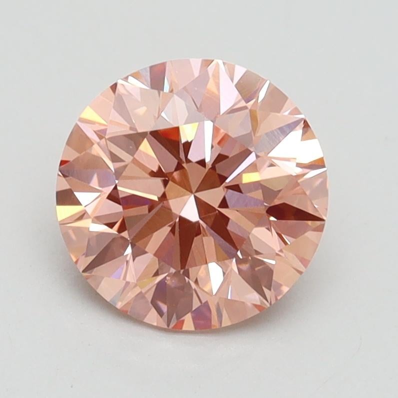 1.51 Ct. Fancy Intense Pink Round Lab Grown Diamond