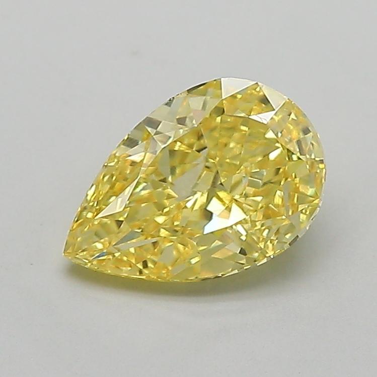 1.50 Ct. Fancy Vivid  Yellow Pear Lab Grown Diamond