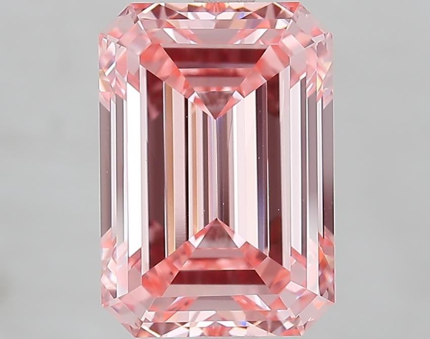 5.02 Ct. Fancy Vivid Pink Emerald Lab Grown Diamond