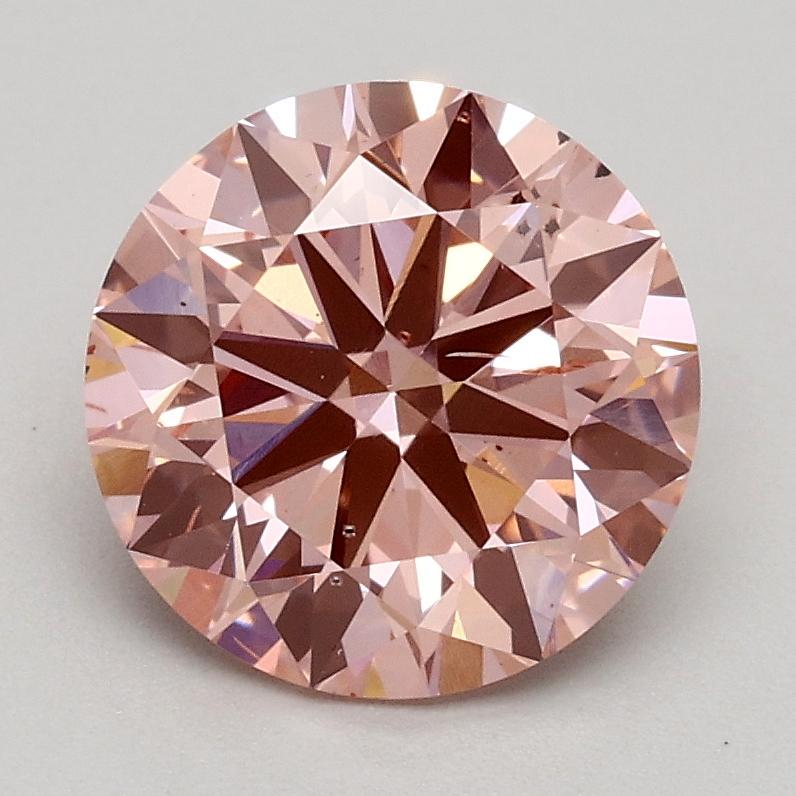 1.56 Ct. Fancy Intense Pink Round Lab Grown Diamond