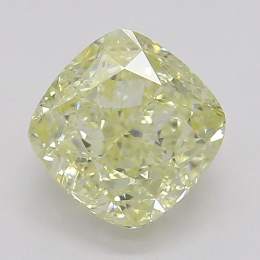 0.80 Ct. Fancy Yellow Cushion Diamond
