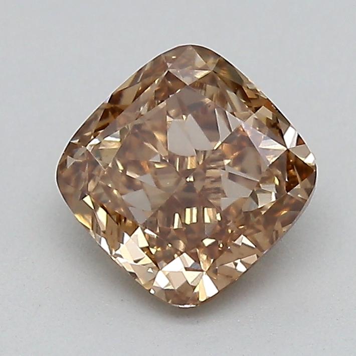 0.77 Ct. Light  Brown Cushion Lab Grown Diamond