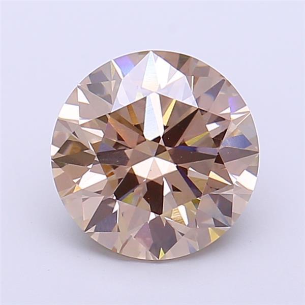 2.09 Ct. Light Brown Round Lab Grown Diamond