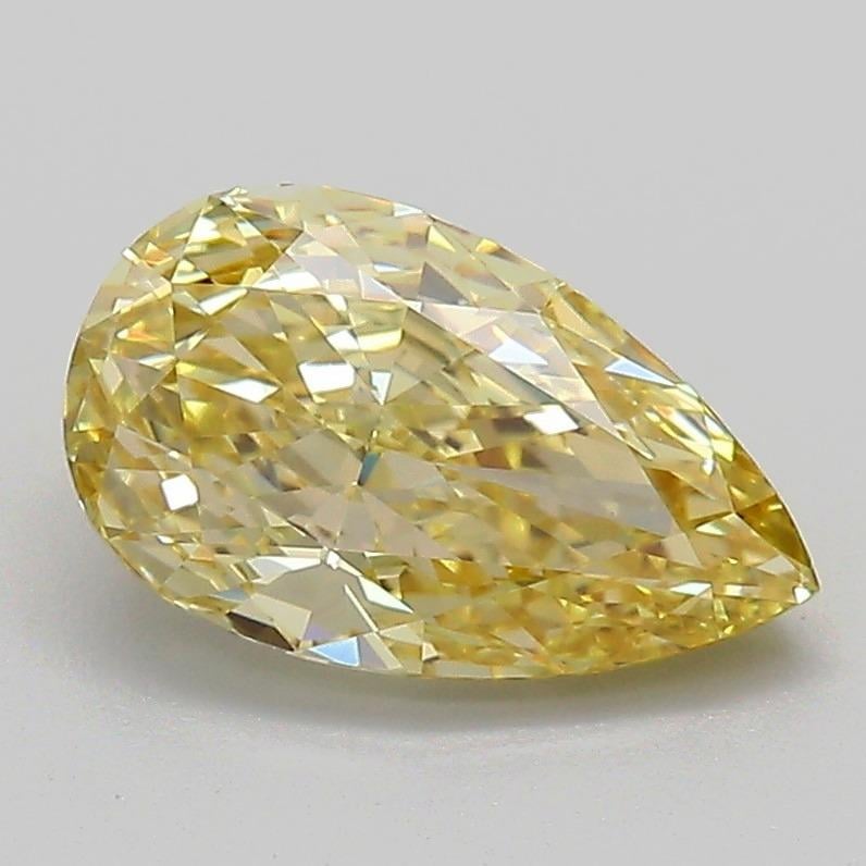 1.59 Ct. Fancy Intense Yellow Pear Lab Grown Diamond