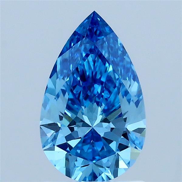 1.03 Ct. Fancy Vivid Blue Pear Lab Grown Diamond