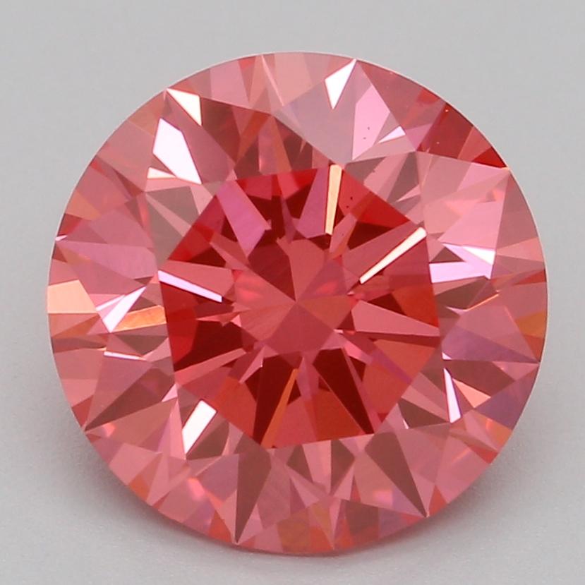 2.03 Ct. Fancy Vivid Pink Round Lab Grown Diamond