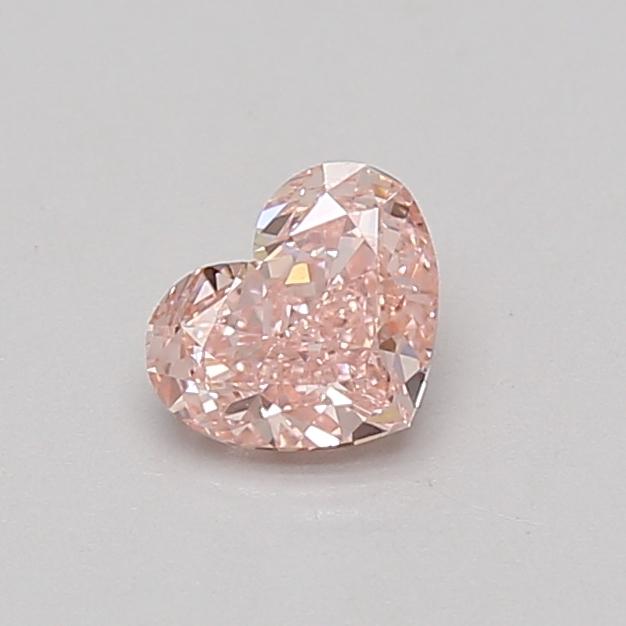 0.55 Ct. Fancy Intense Pink Heart Lab Grown Diamond