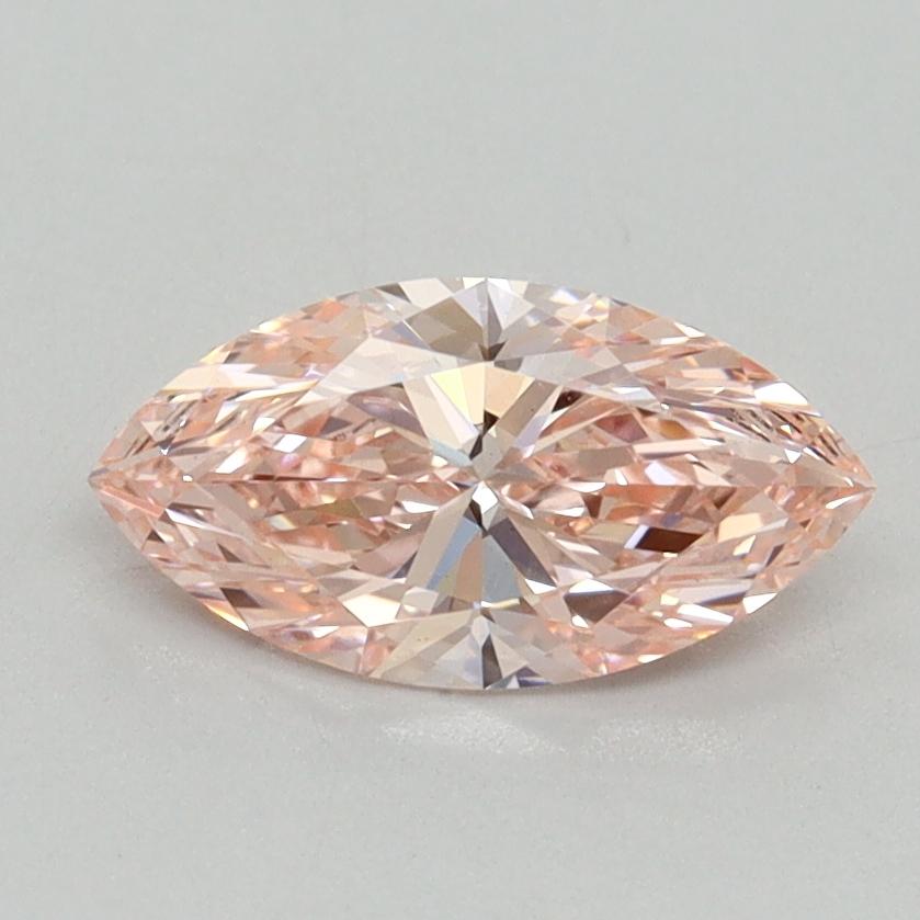 0.92 Ct. Fancy Vivid Pink Marquise Lab Grown Diamond