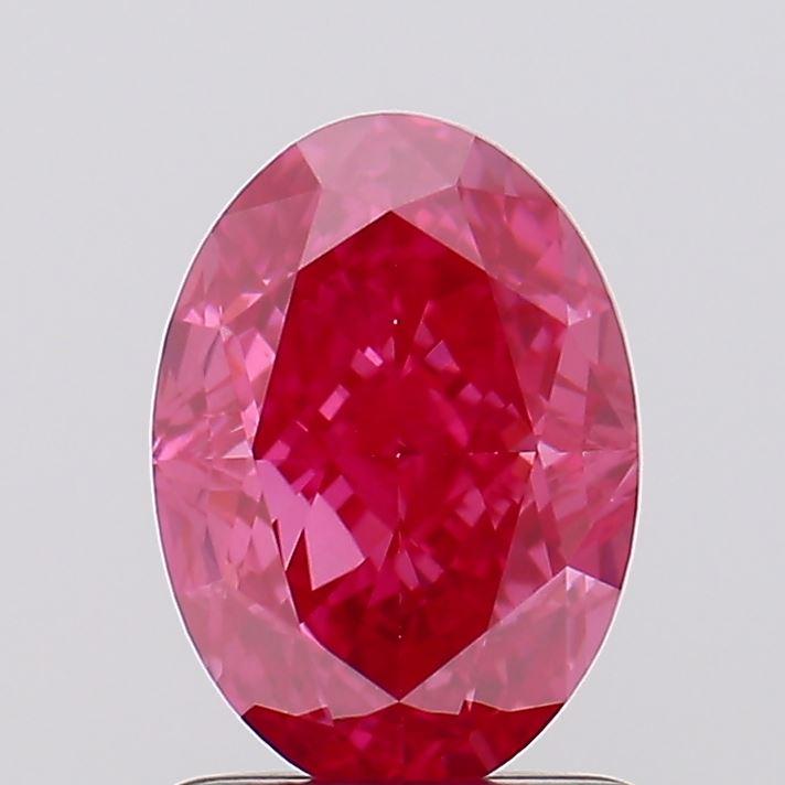 1.51 Ct. Fancy Vivid Pink Oval Lab Grown Diamond