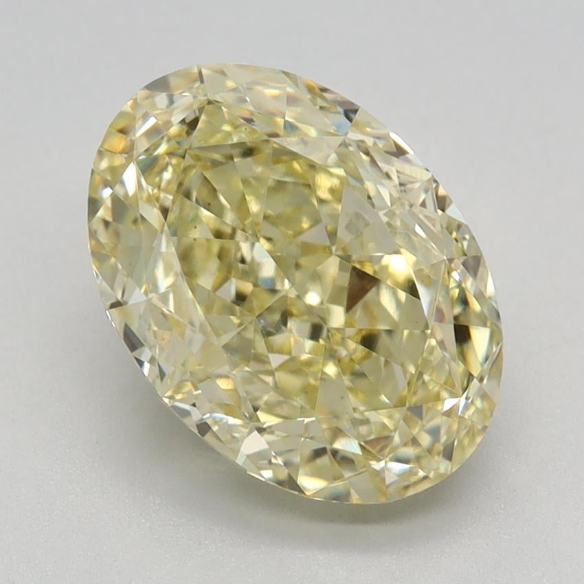2.67 Ct. Fancy Intense Yellow Oval Lab Grown Diamond