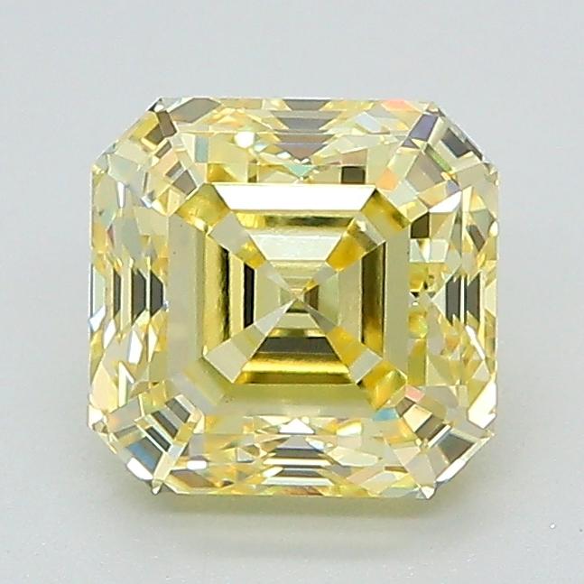 1.65 Ct. Fancy Yellow Asscher Lab Grown Diamond