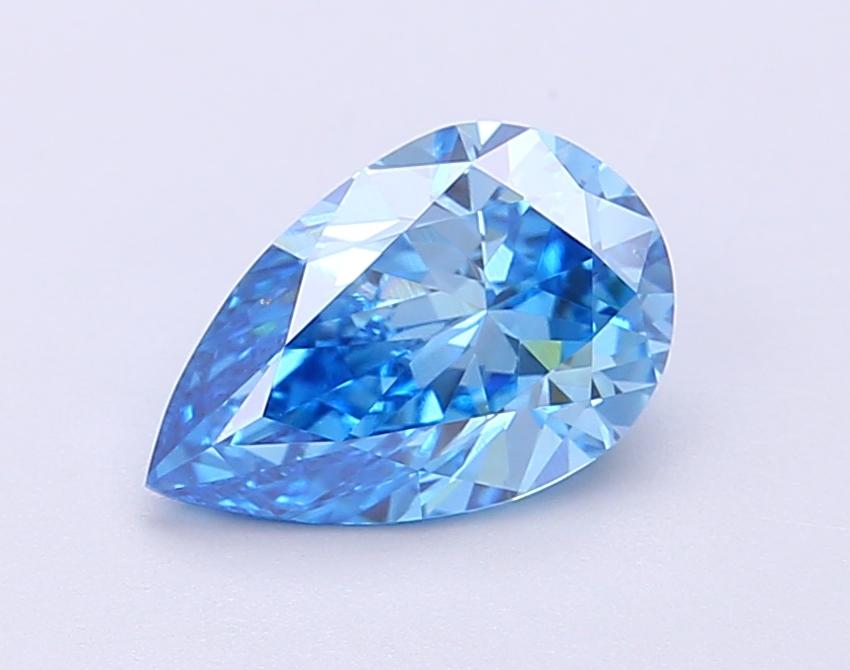1.54 Ct. Fancy Vivid Blue Pear Lab Grown Diamond