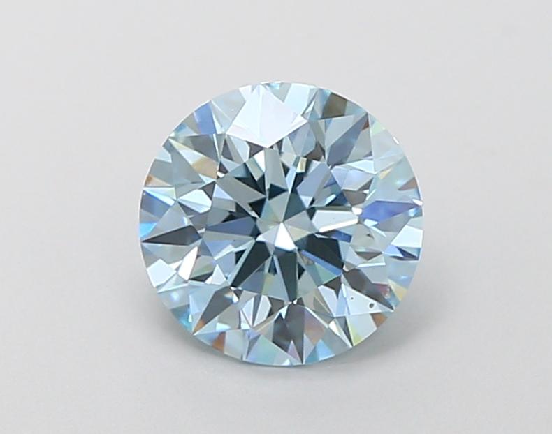 1.67 Ct. Fancy Intense Blue Round Lab Grown Diamond