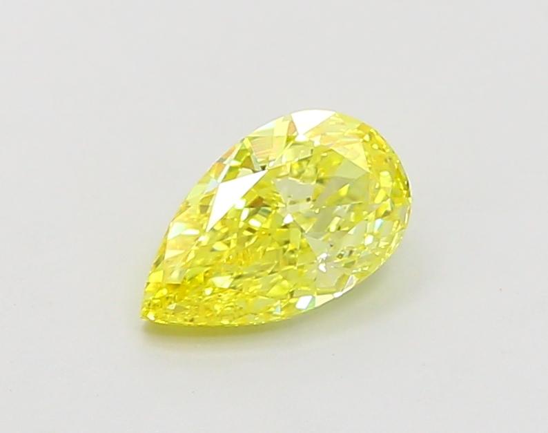 1.00 Ct. Fancy Vivid Yellow Pear Lab Grown Diamond