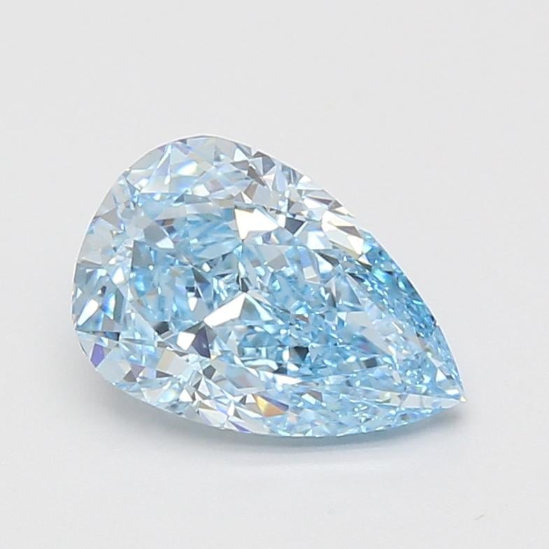 2.08 Ct. Fancy Vivid Blue Pear Lab Grown Diamond