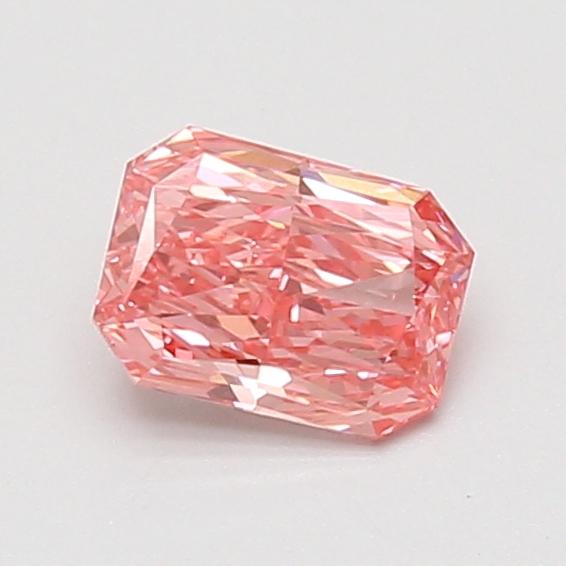 0.70 Ct. Fancy Vivid Pink Radiant Lab Grown Diamond