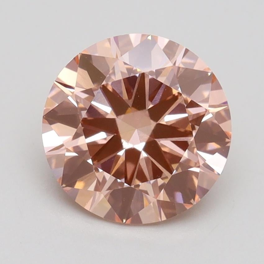 2.01 Ct. Fancy Intense Pink Round Lab Grown Diamond