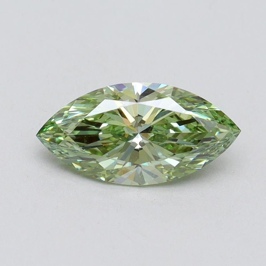 1.00 Ct. Fancy Vivid Green Marquise Lab Grown Diamond