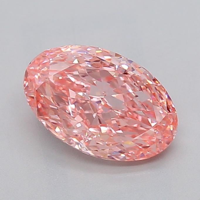 2.13 Ct. Fancy Vivid  Pink Oval Lab Grown Diamond