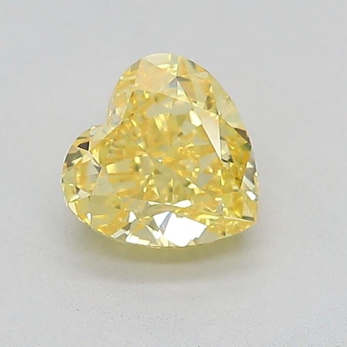1.13 Ct. Fancy Vivid  Yellow Heart Lab Grown Diamond