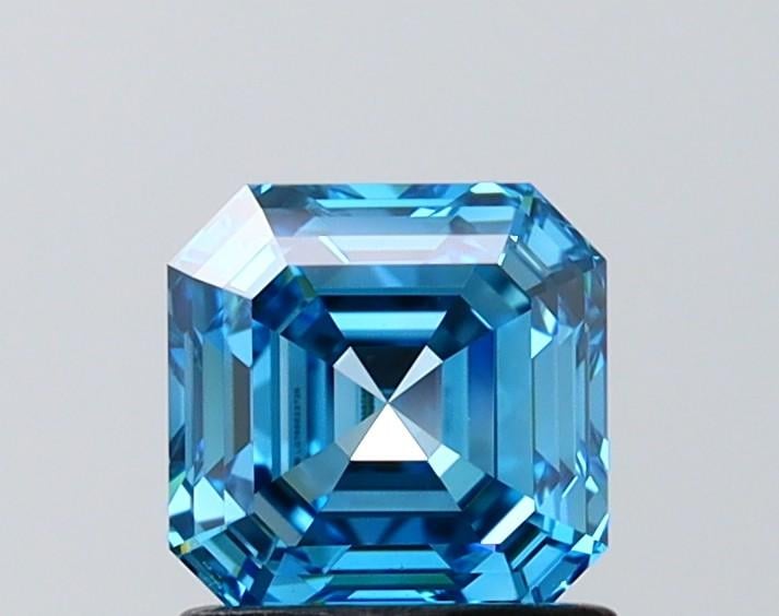 1.25 Ct. Fancy Vivid Blue Asscher Lab Grown Diamond