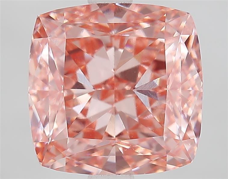 3.56 Ct. Fancy Intense  Pink Cushion Lab Grown Diamond