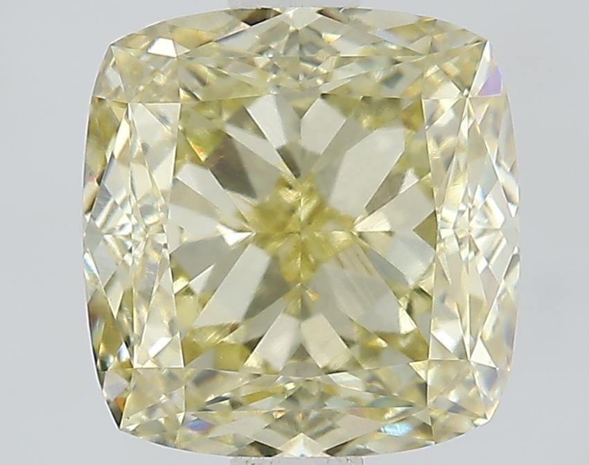 2.57 Ct. Fancy Intense Yellow Cushion Lab Grown Diamond