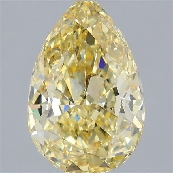 2.09 Ct. Fancy Intense Yellow Pear Lab Grown Diamond