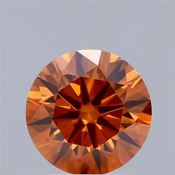 2.04 Ct. Fancy Orange Round Lab Grown Diamond