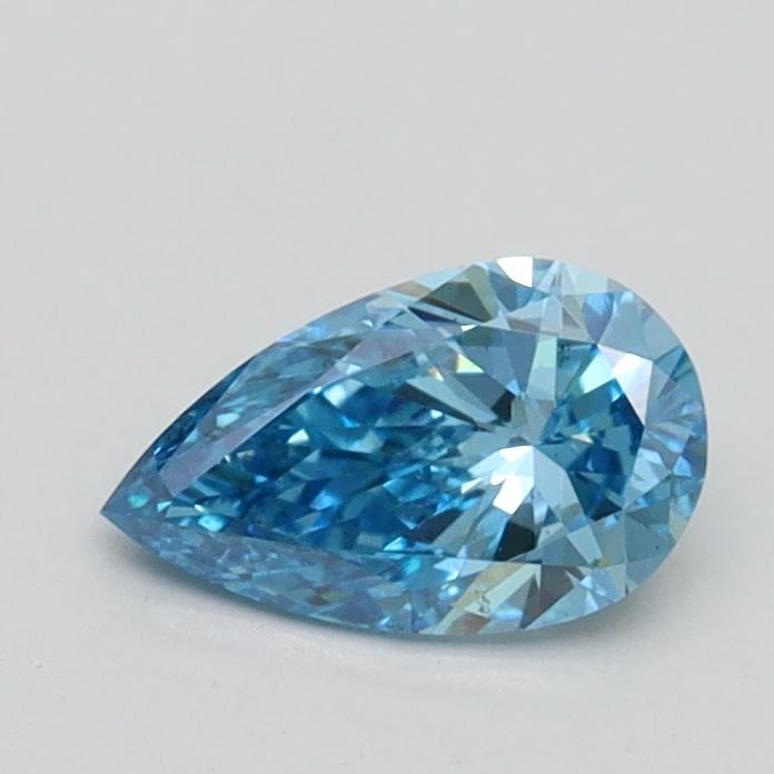 0.52 Ct. Fancy Vivid Blue Pear Lab Grown Diamond
