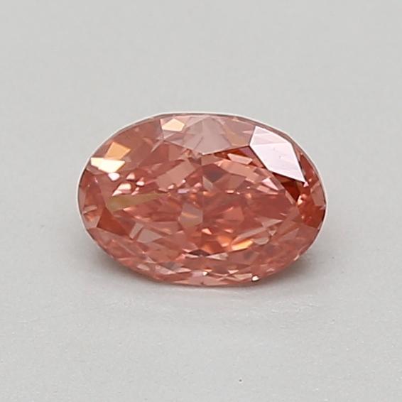 0.53 Ct. Fancy Vivid Pink Oval Lab Grown Diamond