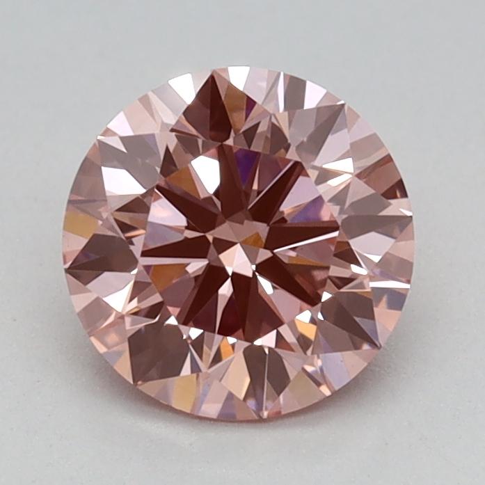 0.81 Ct. Fancy Vivid Pink Round Lab Grown Diamond