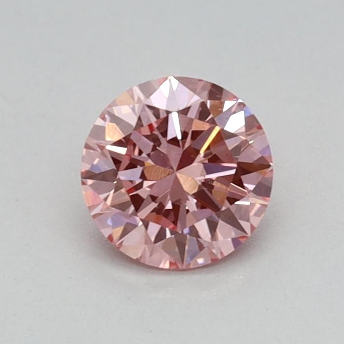 0.37 Ct. Fancy Vivid Pink Round Lab Grown Diamond