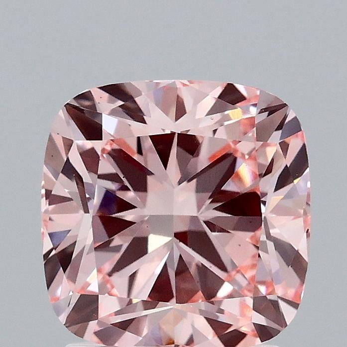 2.08 Ct. Fancy Intense Pink Cushion Lab Grown Diamond