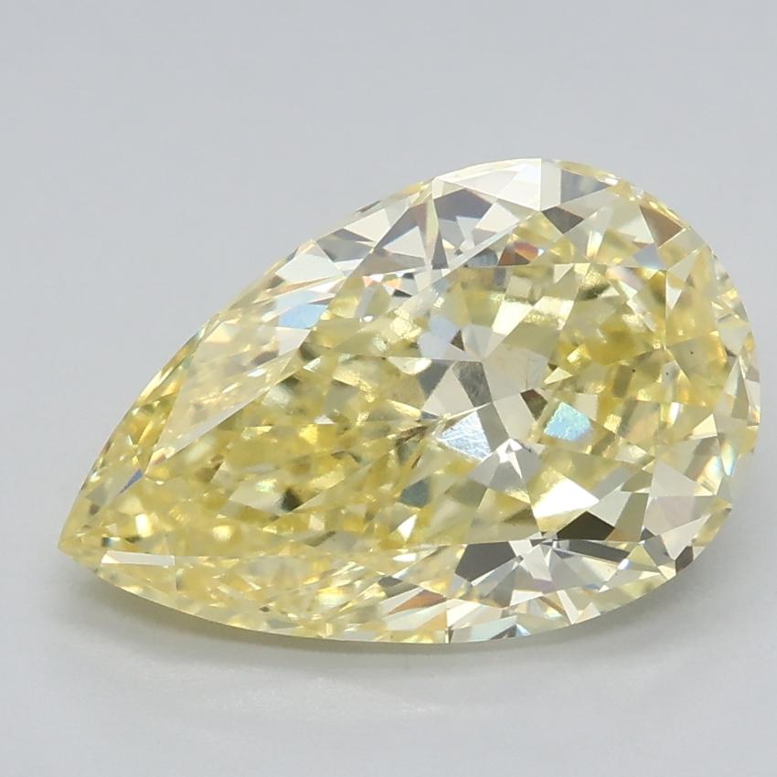 2.07 Ct. Fancy Intense Yellow Pear Lab Grown Diamond