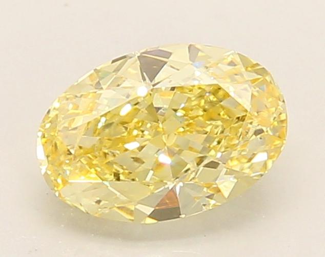 1.09 Ct. Fancy Intense Yellow Oval Lab Grown Diamond