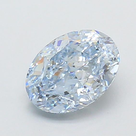 1.15 Ct. Fancy Vivid  Blue Oval Lab Grown Diamond