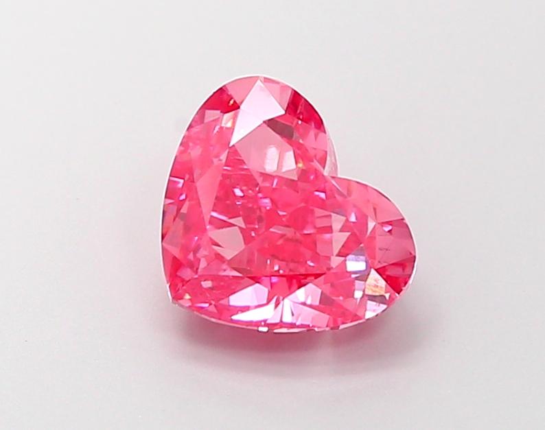 2.03 Ct. Fancy Vivid  Pink Heart Lab Grown Diamond