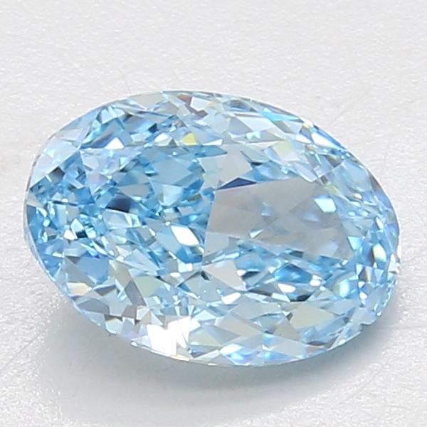 2.02 Ct. Fancy Vivid Blue Oval Lab Grown Diamond