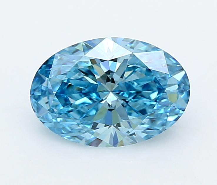 1.50 Ct. Fancy Vivid  Blue Oval Lab Grown Diamond
