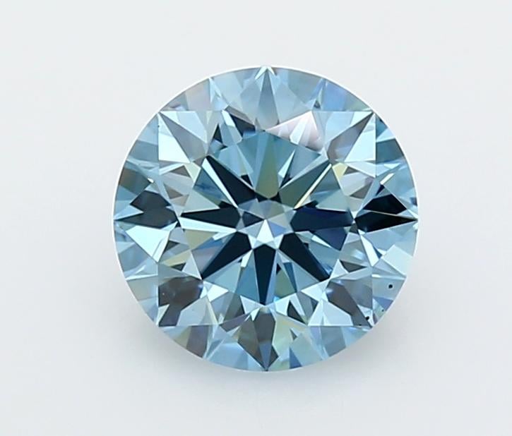 1.98 Ct. Fancy Vivid  Blue Round Lab Grown Diamond