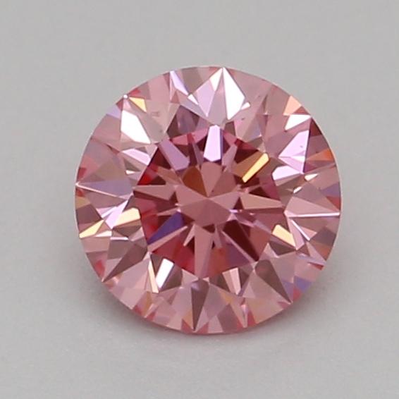 0.31 Ct. Fancy Vivid Pink Round Lab Grown Diamond