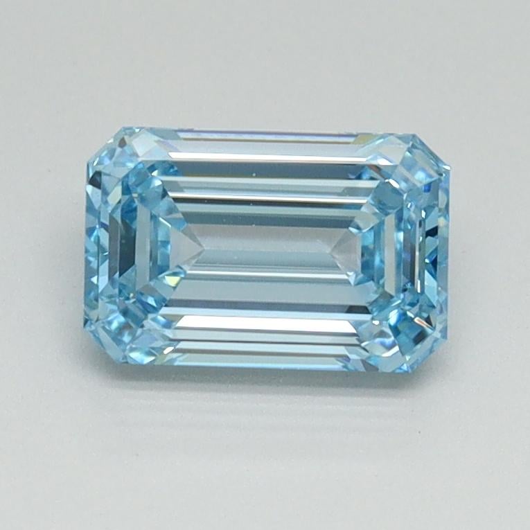 1.00 Ct. Fancy Intense Blue Emerald Lab Grown Diamond