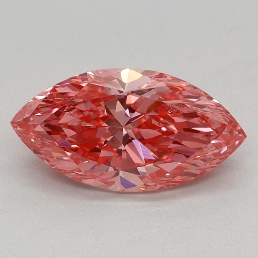 0.97 Ct. Fancy Vivid Pink Marquise Lab Grown Diamond